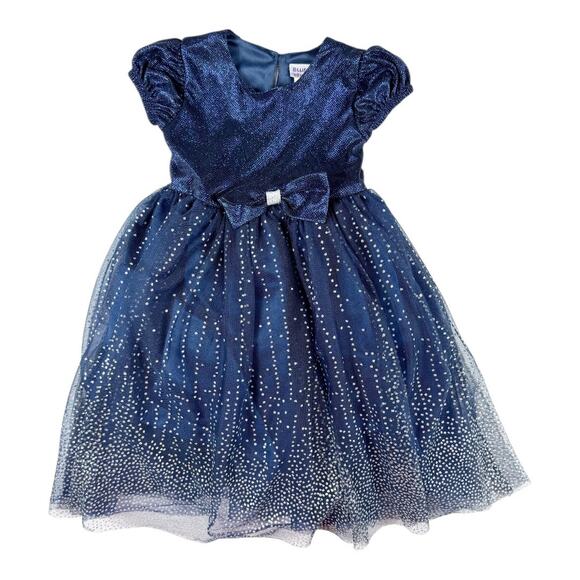 Blueberi Boulevard Sparkle Blue Tulle Party Dress size 5 - Picture 1 of 10